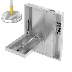 Bradley S19345JXB Concealed Barrier Free Eye/Face Wash & Drench Shower 
