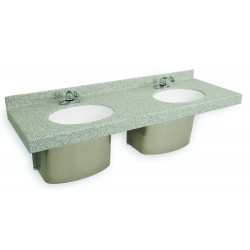 Bradley S45-2460 LD-3010 2 Station Moondust London Gray 