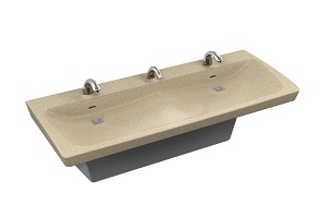 Bradley S93-736 ELX 2-station Sandtrap Color Bowl 