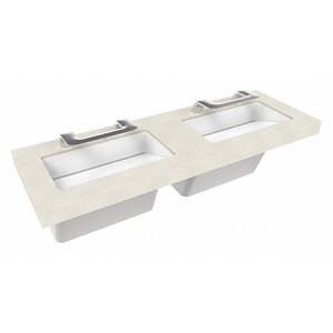 Bradley S93-759 OmniDeck w/ WashBar 5010 - 2 Station 