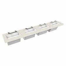 Bradley S93-765 OmniDeck w/ WashBar 5010 - 4 Station 