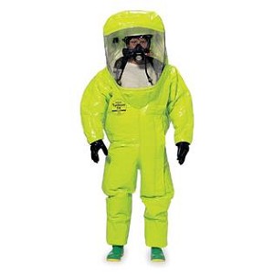DuPont Tychem TK TK554TLY3X000100 Chemical Protective HAZMAT Suit 