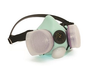 Honeywell B220070 Blue 1H Half Mask Respirator Medium Light Green 