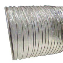Nikro 860241 Econo Lightweight Clear Mylar Flex Duct 8" x 25 Ft 