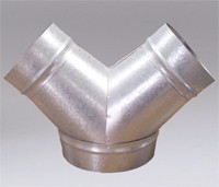 Nikro 860242 12 x 12 x 12 Inch Air Duct Cleaning Equipment Y Adapter 