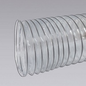 Nikro 860781 Heavy Duty Clear PVC Flex Duct 10 Inch x 25 Feet 