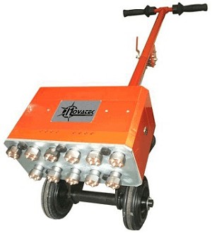 Novatek MHS-11 Concrete Floor Scabbler Coating Removal Machine - Pneumatic 