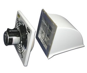 Schaefer H1200-1 Hood Style 12 Inch Exhaust Fan With Aluminum Shutter 