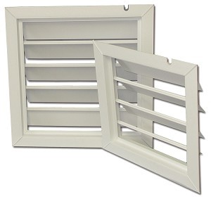 Schaefer PS18 PVC Exhaust Fan Shutter Outlet 18 Inch 