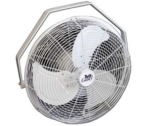 Schaefer Tuff & Gusty TG18-3WW-TPM OSHA Compliant Air Circulation Tent Fan 18 Inch - Twin Tube Pole Mount 
