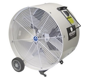 Schaefer Versa-Kool VS24VKM-OSHA Mobile Drum Fan 24 Inch 