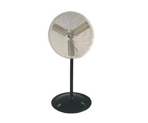 Schaefer 20PFR 20" White Fan with Pedestal Stand 