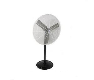 Schaefer 24PFR-B 24" Black Fan with Pedestal Stand 