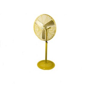 Schaefer 30PFR-SY 30" Safety Yellow Fan with Pedestal Stand 